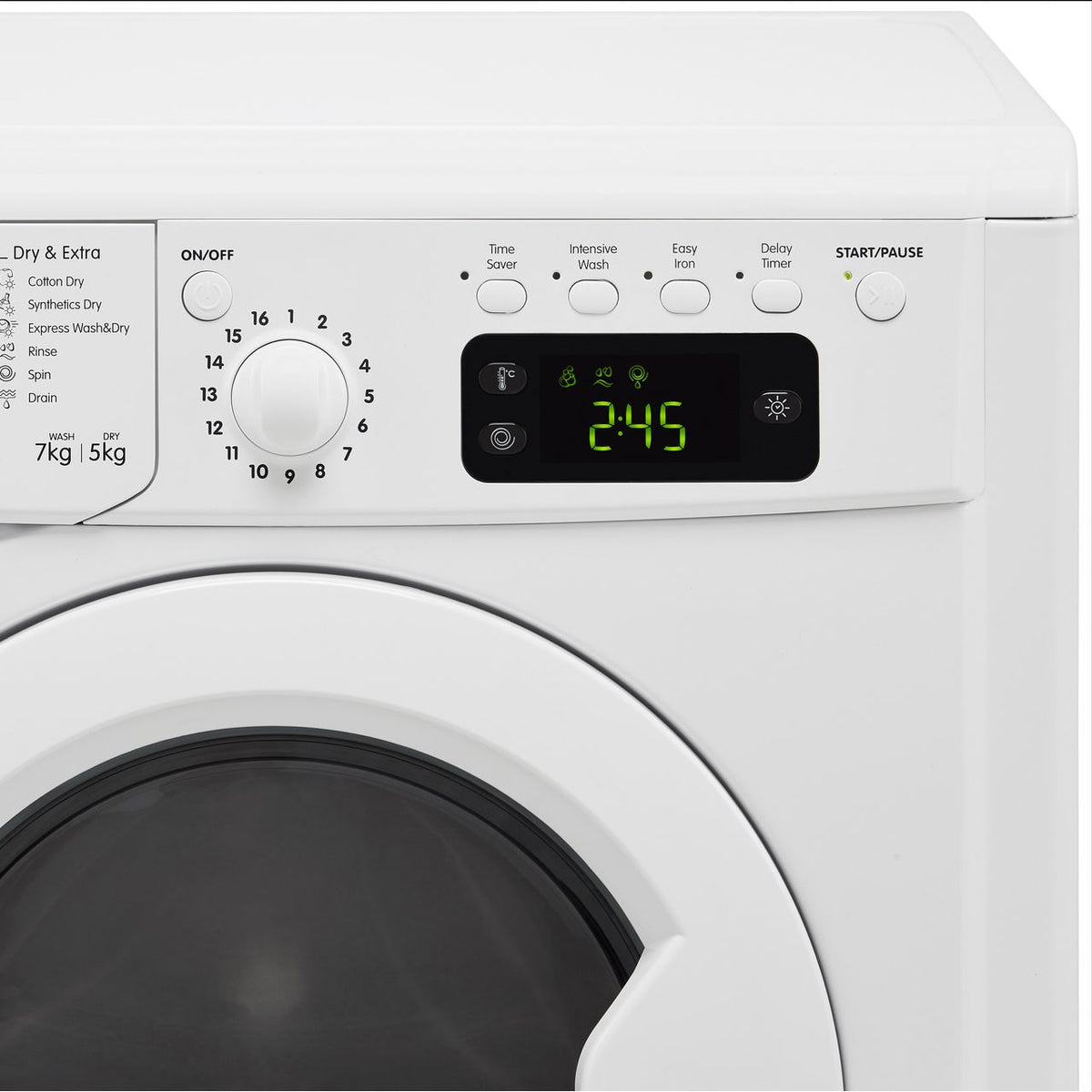 Indesit IWDD75125UKN 7Kg - 5Kg Washer Dryer with 1200 rpm - White - F Rated