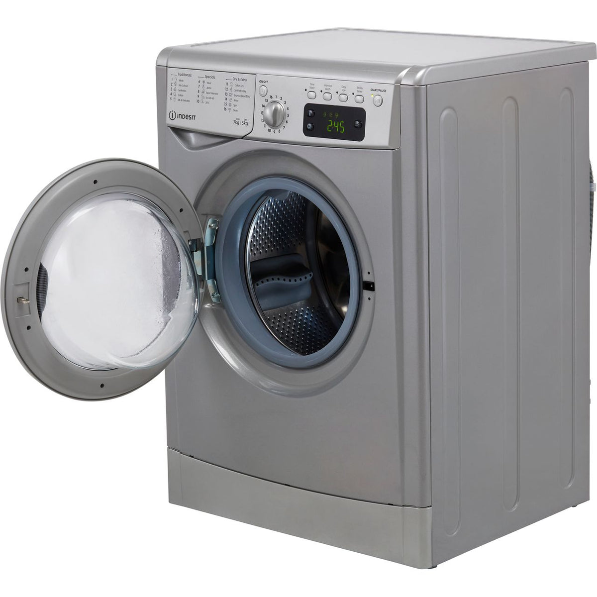 Indesit IWDD75145SUKN 7Kg - 5Kg Washer Dryer with 1400 rpm - Silver - F Rated