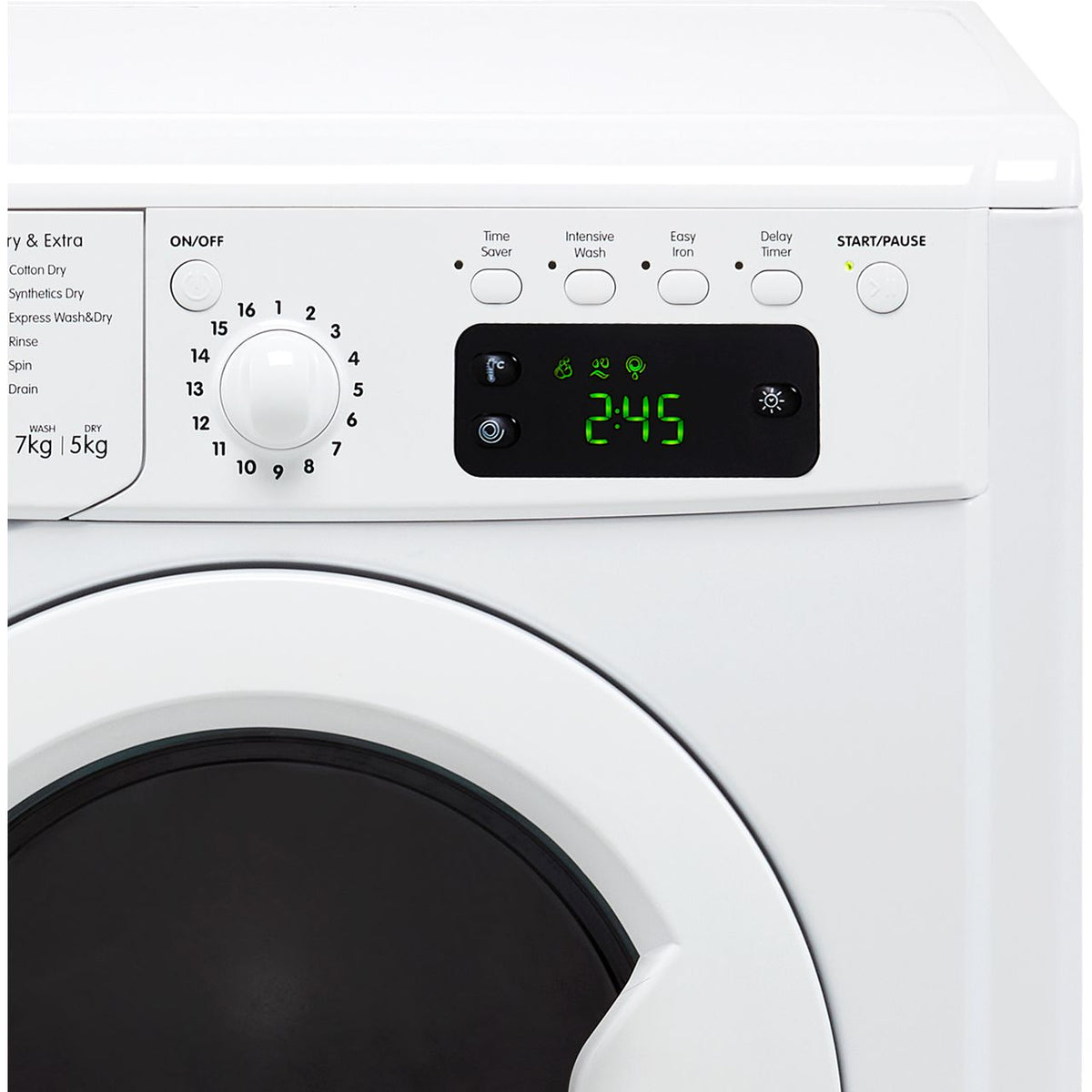 Indesit IWDD75145UKN 7Kg - 5Kg Washer Dryer with 1400 rpm - White - F Rated