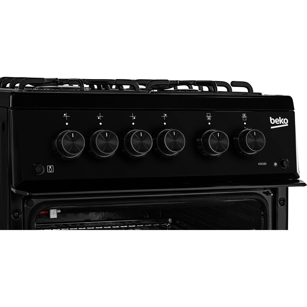 Beko KDG583K Gas Cooker with Gas Grill - Black - A+ Rated