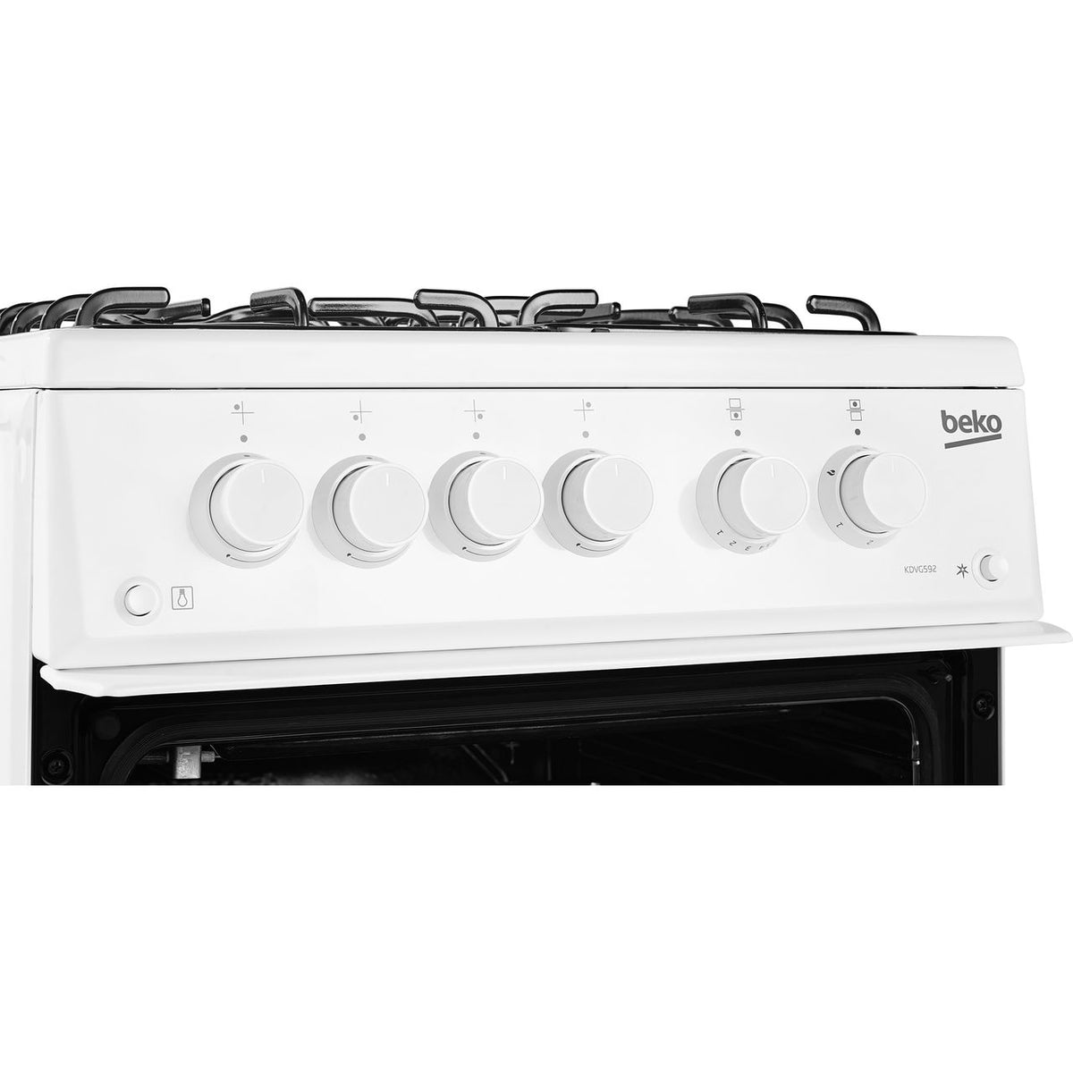 Beko KDVG593W Gas Cooker with Gas Grill - White - A+ Rated