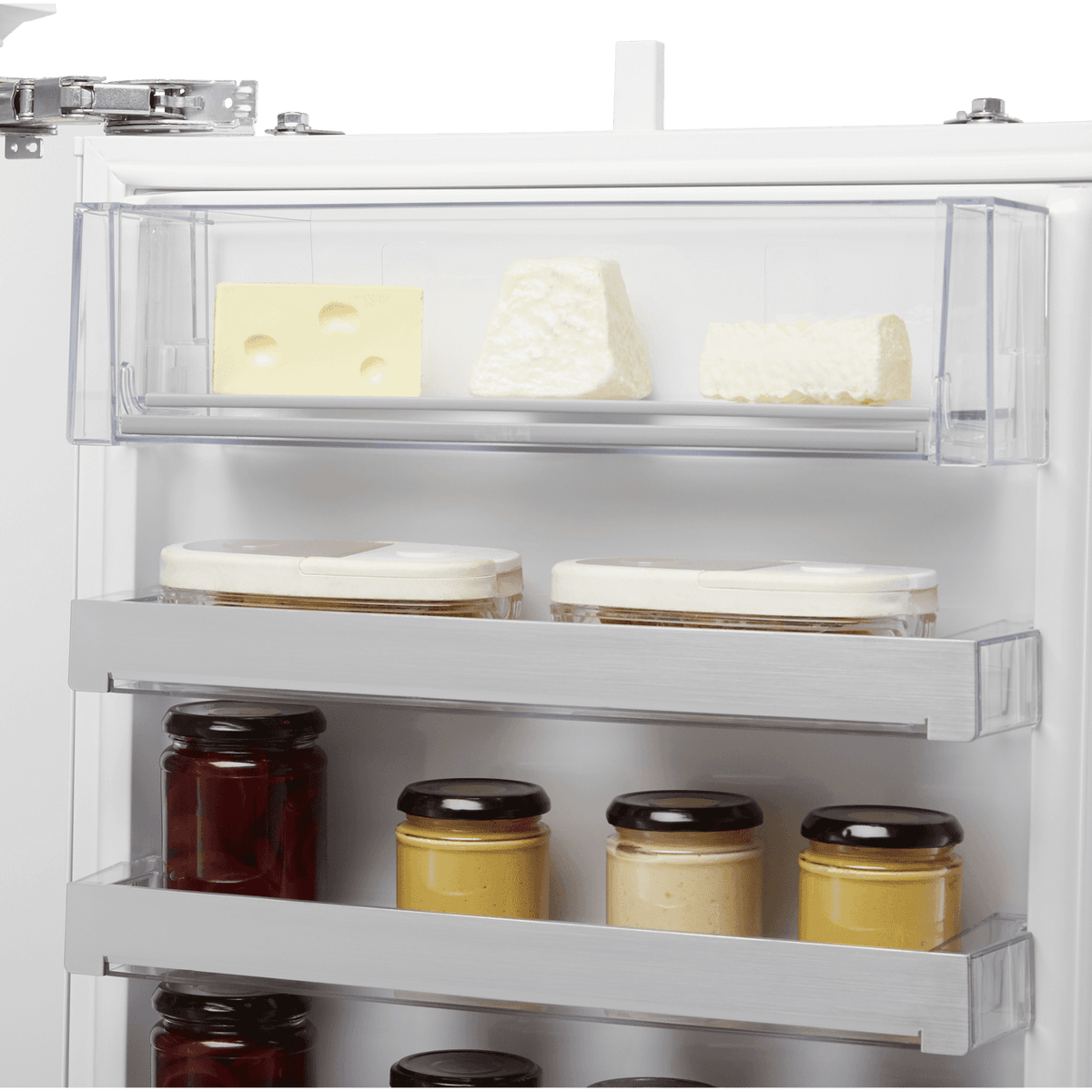 NEFF N70 KI7863DF0G Integrated 60-40 Frost Free Fridge Freezer with Fixed Door Fixing Kit - White - F Rated