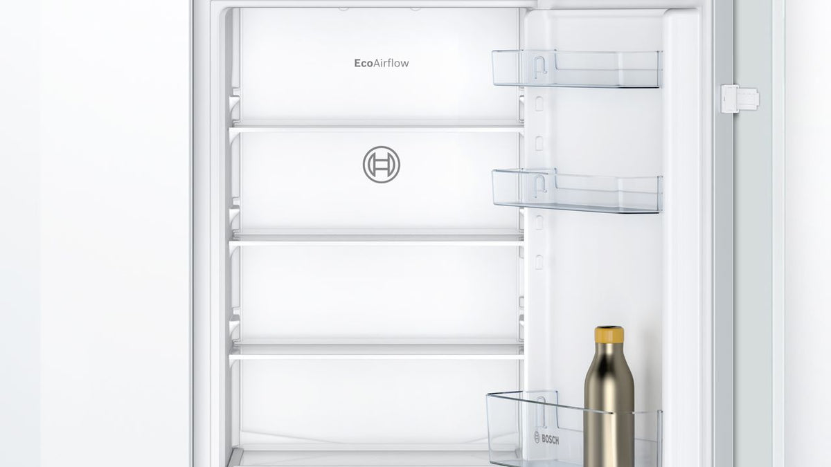 Bosch Series 2 KIN86NSE0G Integrated 60-40 Frost Free Fridge Freezer with Sliding Door Fixing Kit - White - E Rated