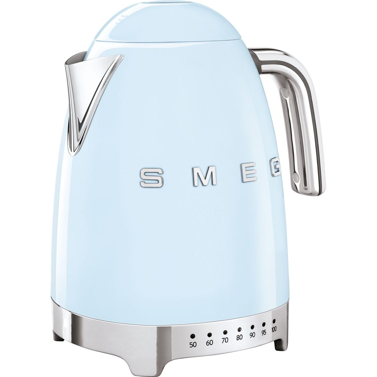 Smeg 50's Retro KLF04PBUK Kettle with Temperature Selector - Pastel Blue