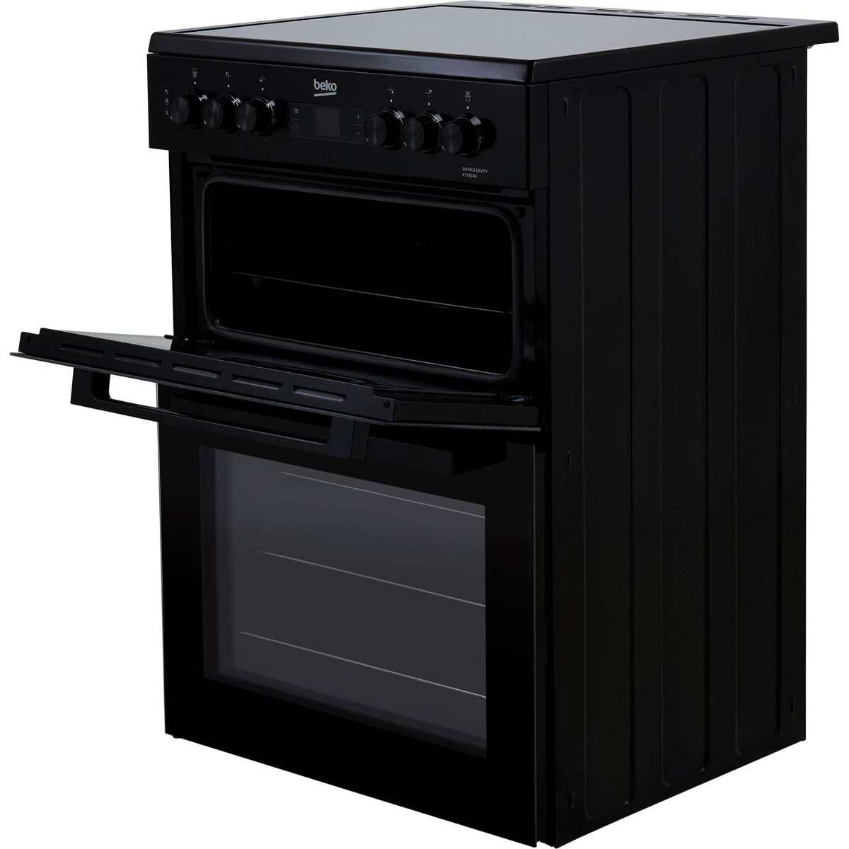 Beko KTC613K Electric Cooker with Ceramic Hob - Black - A Rated