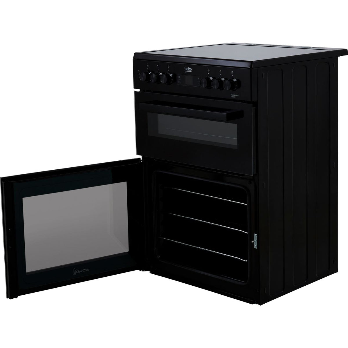 Beko KTC613K Electric Cooker with Ceramic Hob - Black - A Rated