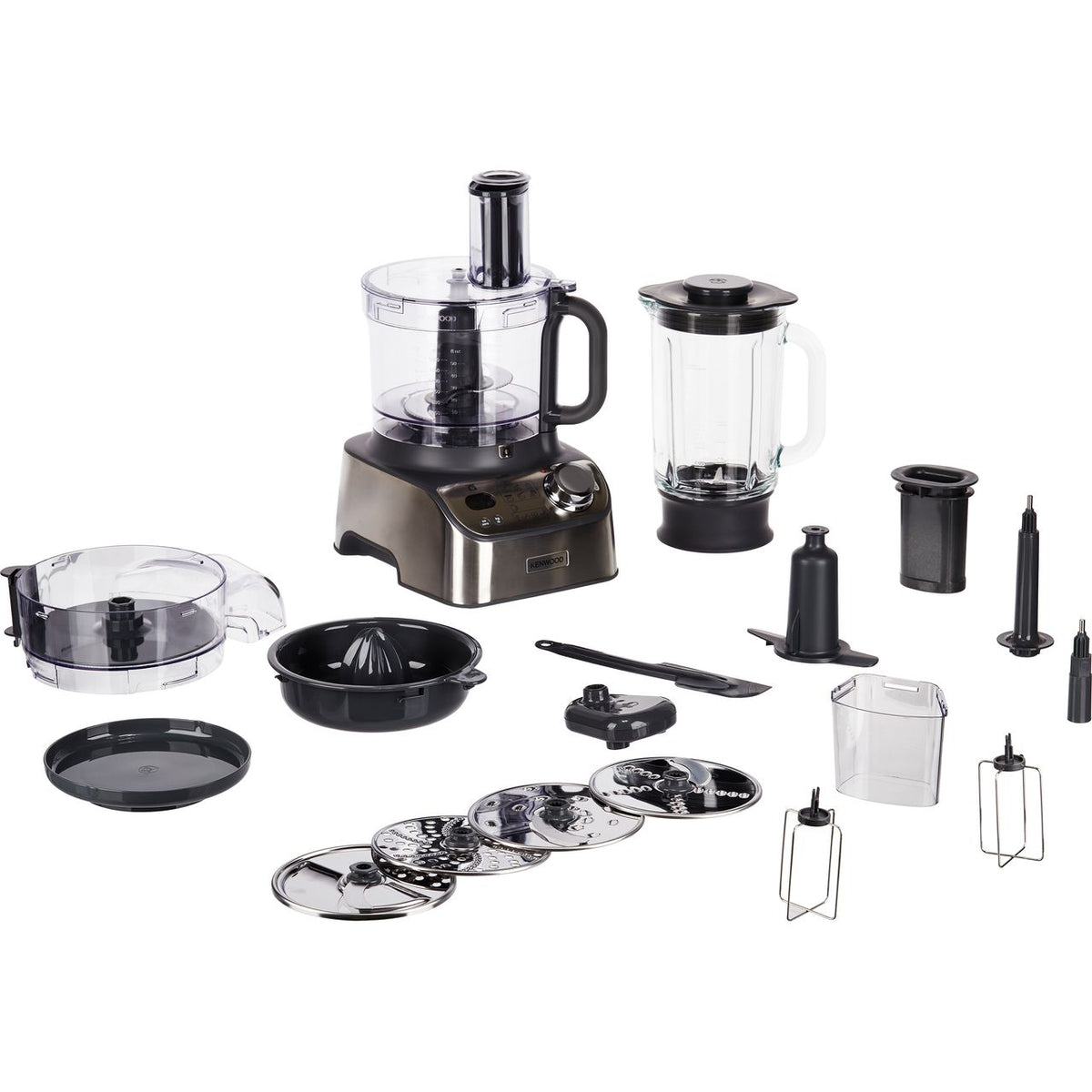 Kenwood MultiPro Express Weigh+ FDM71.960SS 3 Litre Food Processor With 16 Accessories - Stainless Steel