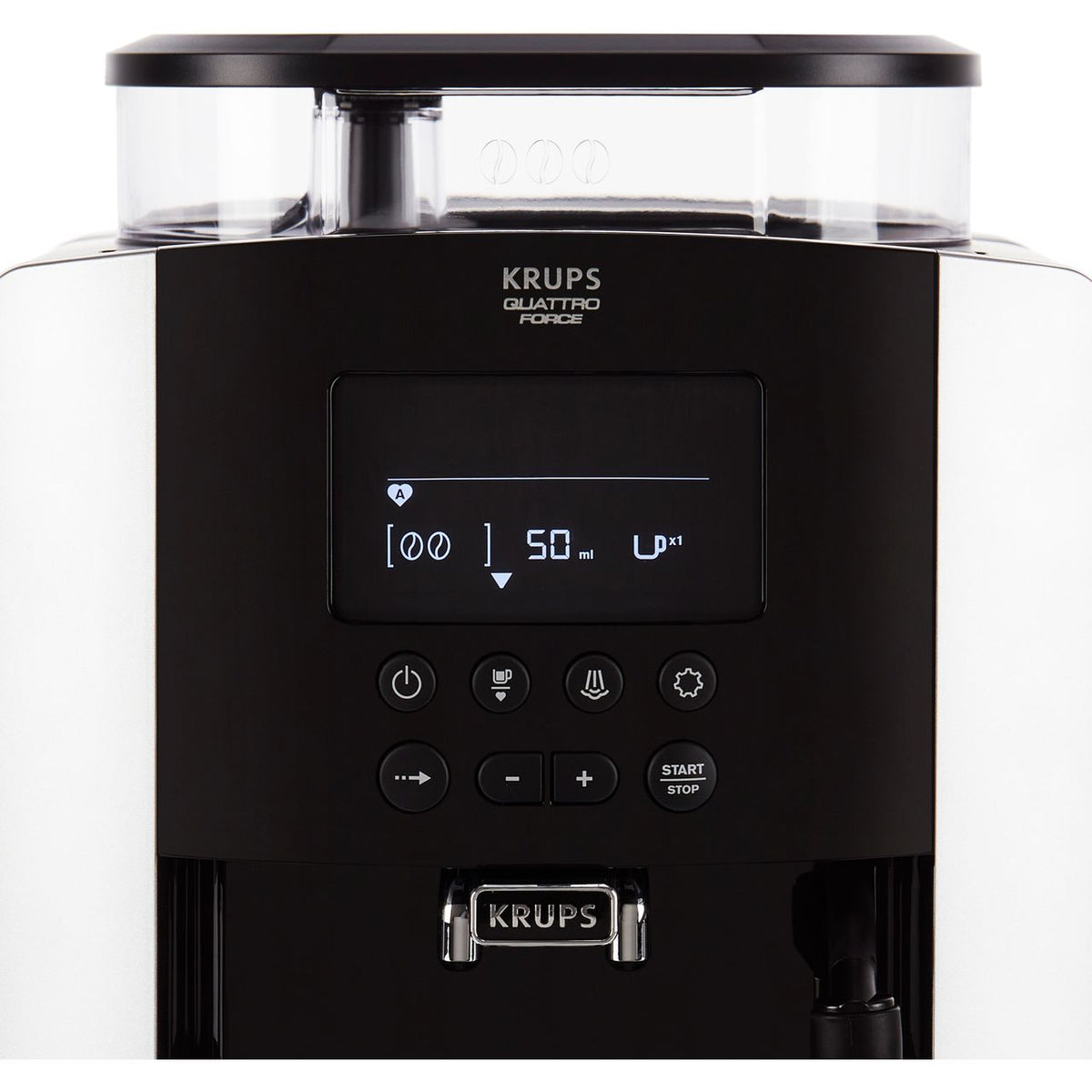 Krups Arabica Digital EA817840 Bean to Cup Coffee Machine - Silver