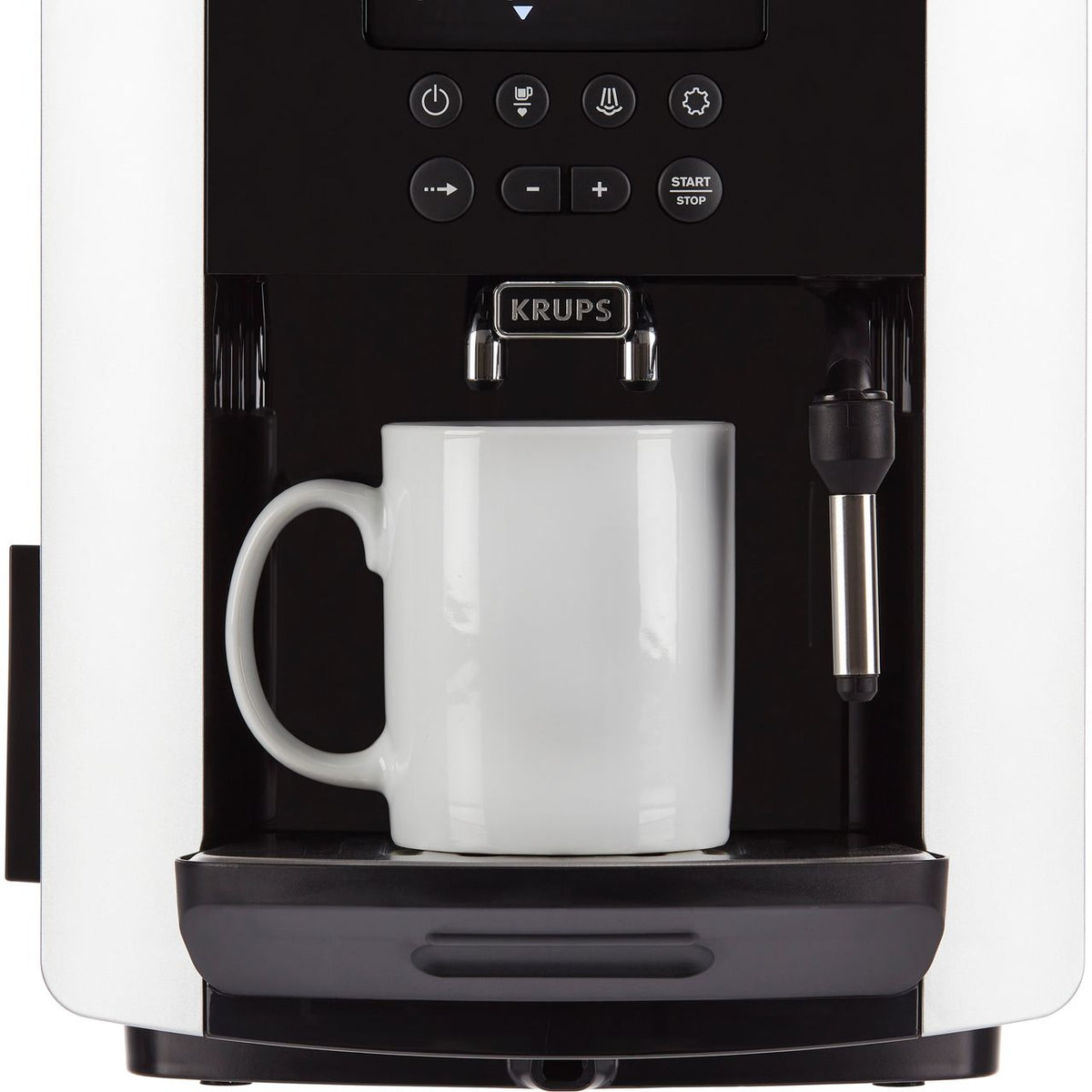 Krups Arabica Digital EA817840 Bean to Cup Coffee Machine - Silver