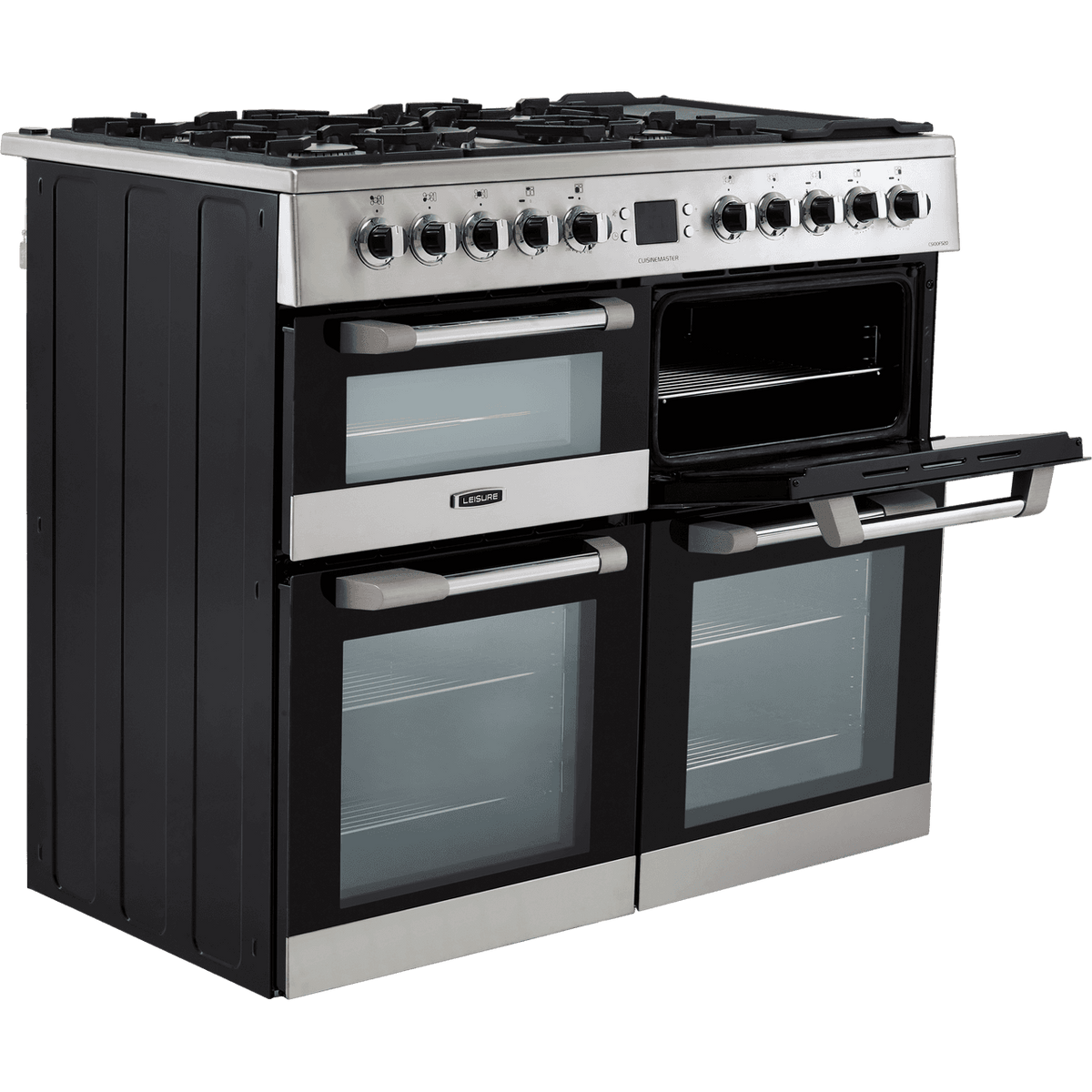 Leisure Cuisinemaster CS100F520X 100cm Dual Fuel Range Cooker - Stainless Steel - A-A-A Rated