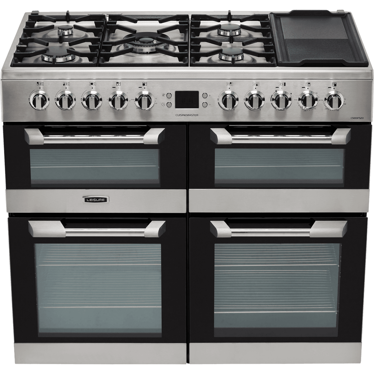 Leisure Cuisinemaster CS100F520X 100cm Dual Fuel Range Cooker - Stainless Steel - A-A-A Rated