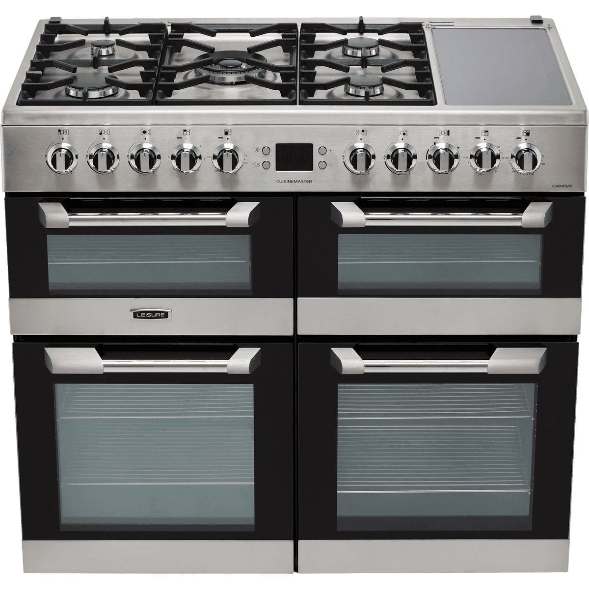 Leisure Cuisinemaster CS100F520X 100cm Dual Fuel Range Cooker - Stainless Steel - A-A-A Rated