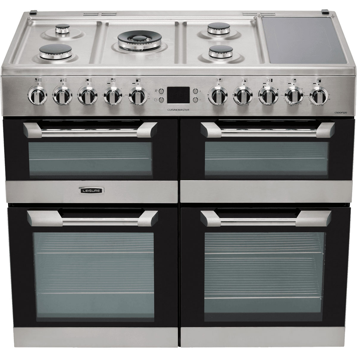 Leisure Cuisinemaster CS100F520X 100cm Dual Fuel Range Cooker - Stainless Steel - A-A-A Rated