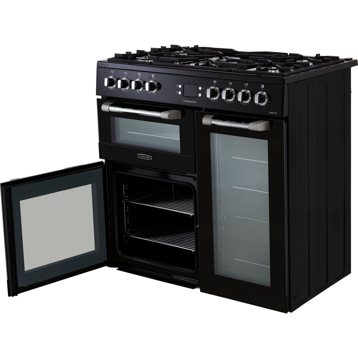 Leisure Cuisinemaster CS90F530K 90cm Dual Fuel Range Cooker - Black - A-A-A Rated