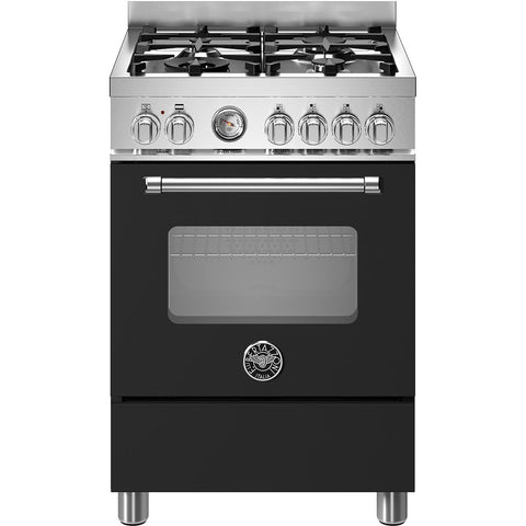 Bertazzoni Master Series MAS64L1ENEC Dual Fuel Cooker - Matt Black - A Rated