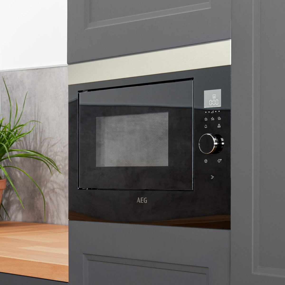 AEG MBE2658SEM Built In Microwave - Stainless Steel