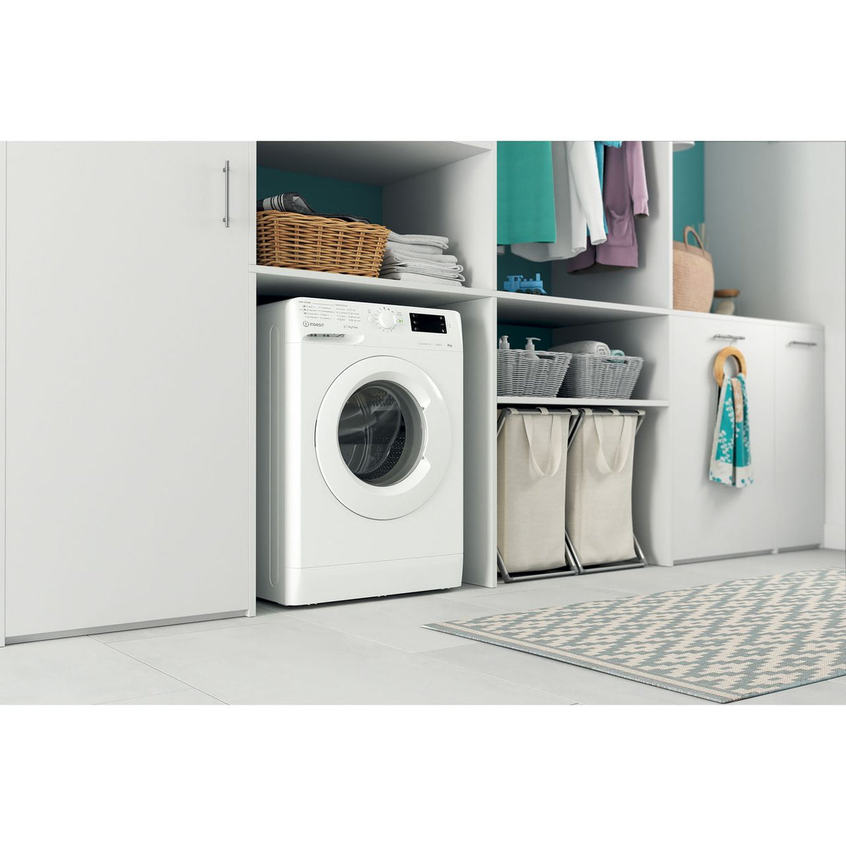 Indesit MTWE91495WUKN 9kg Washing Machine with 1400 rpm - White - B Rated