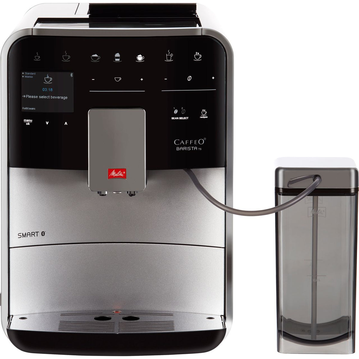 Melitta Barista TS Smart 6764548 Bean to Cup Coffee Machine - Silver