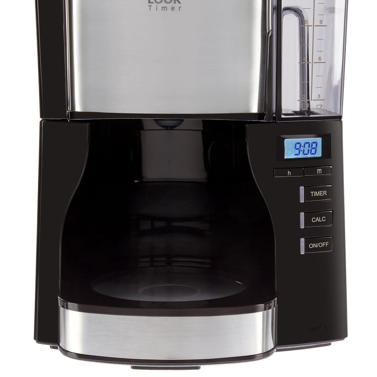 Melitta Look V Timer Black 1025-08 6766591 Filter Coffee Machine with Timer - Black - Stainless Steel