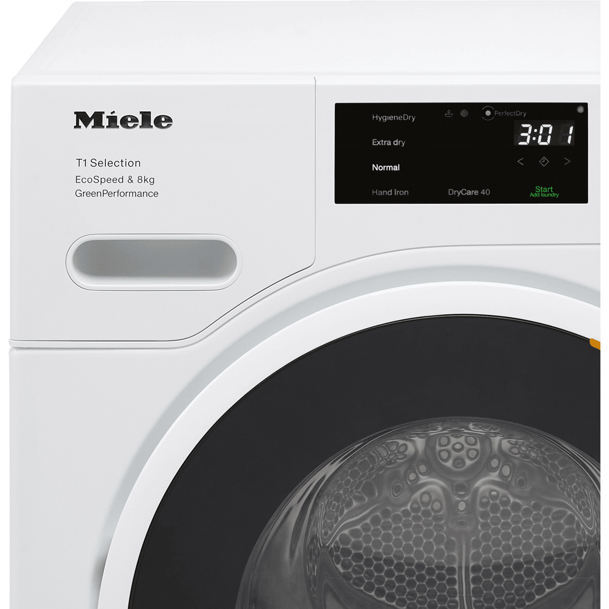 Miele TSF763WP Wifi Connected 8Kg Heat Pump Tumble Dryer - White - A+++ Rated