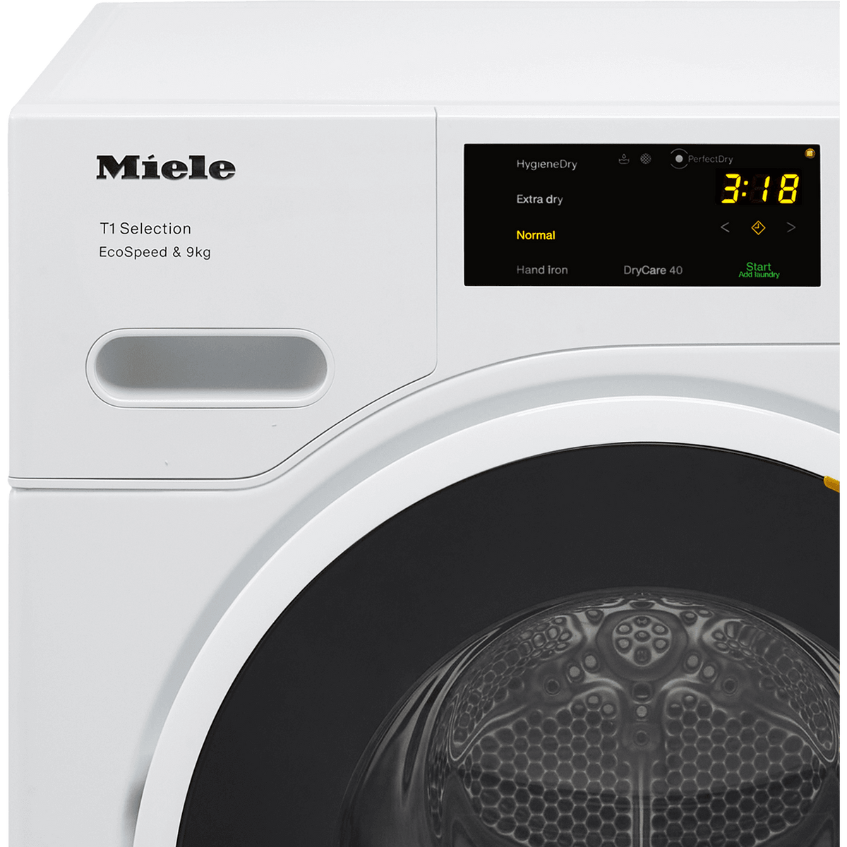 Miele TSH783WP Wifi Connected 9Kg Heat Pump Tumble Dryer - White - A+++ Rated