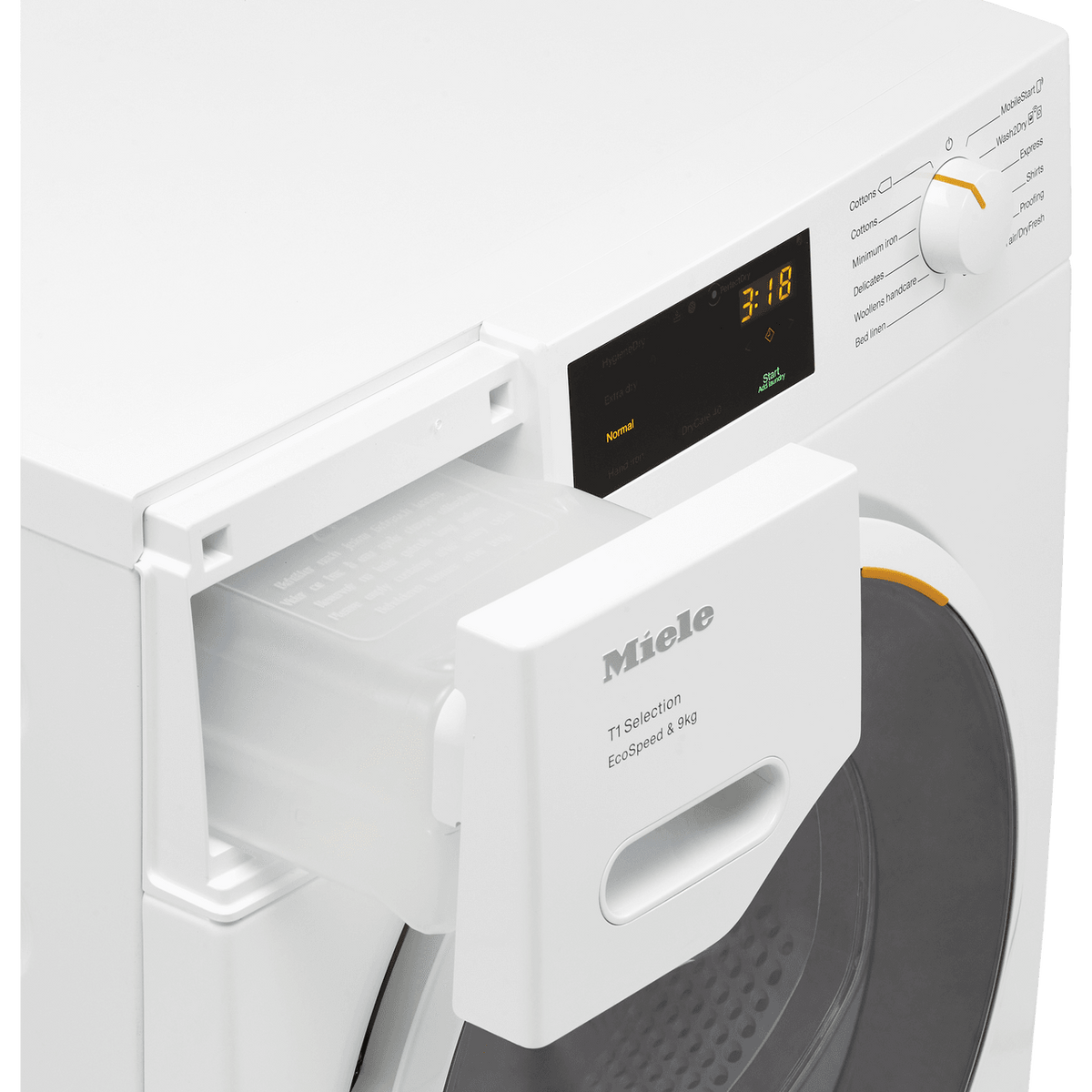 Miele TSH783WP Wifi Connected 9Kg Heat Pump Tumble Dryer - White - A+++ Rated