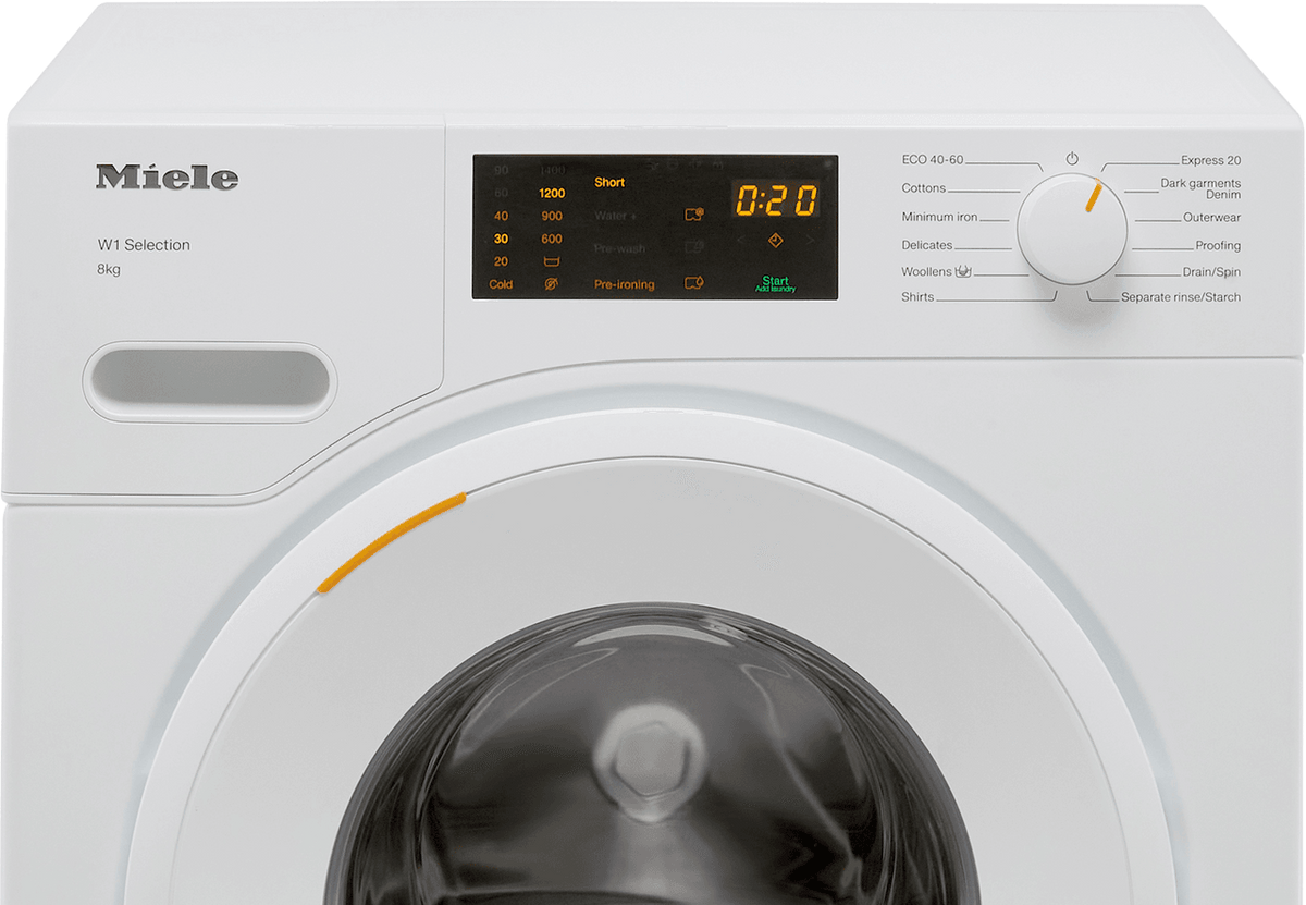 Miele WSD023WCS 8kg Washing Machine with 1400 rpm - White - A Rated