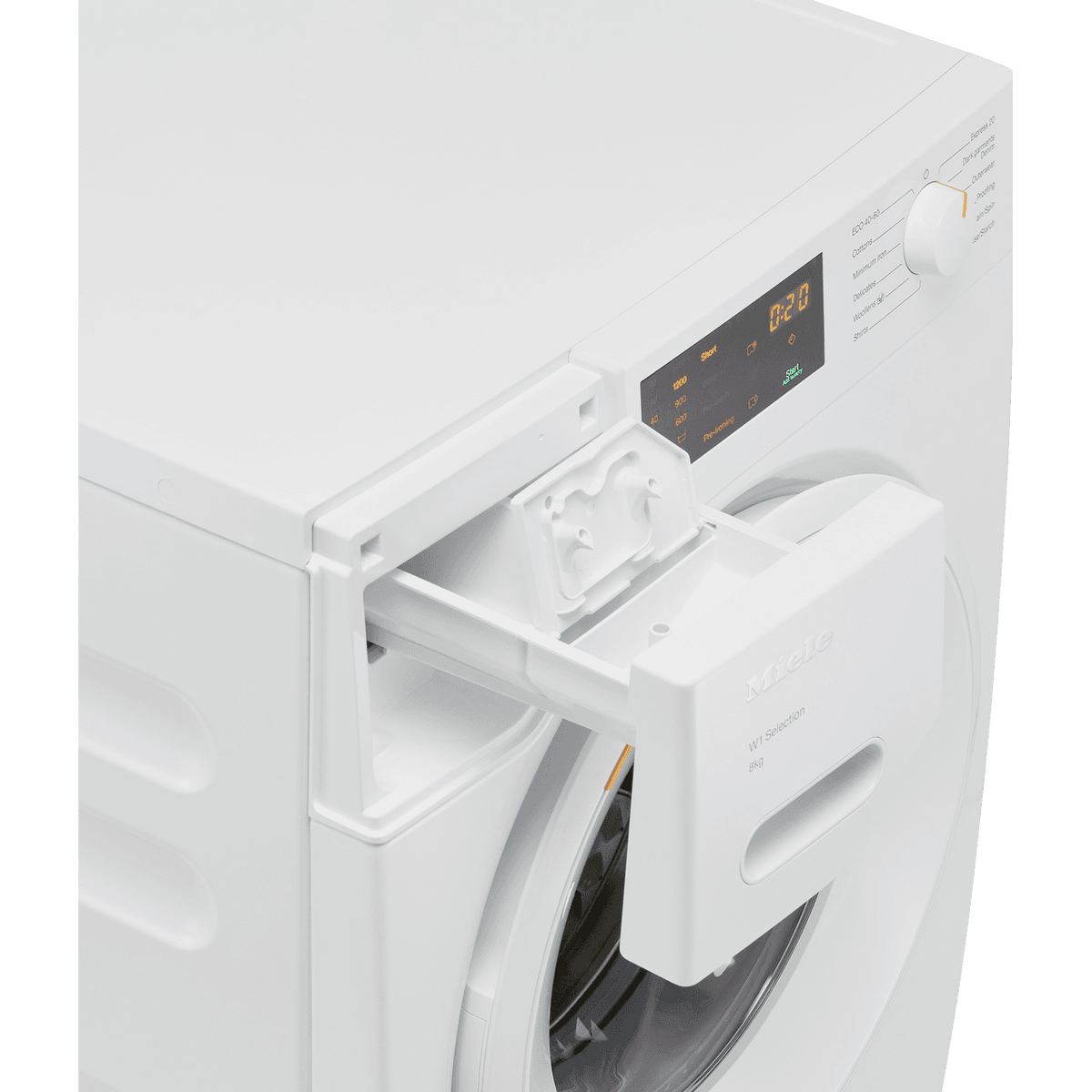 Miele WSD023WCS 8kg Washing Machine with 1400 rpm - White - A Rated