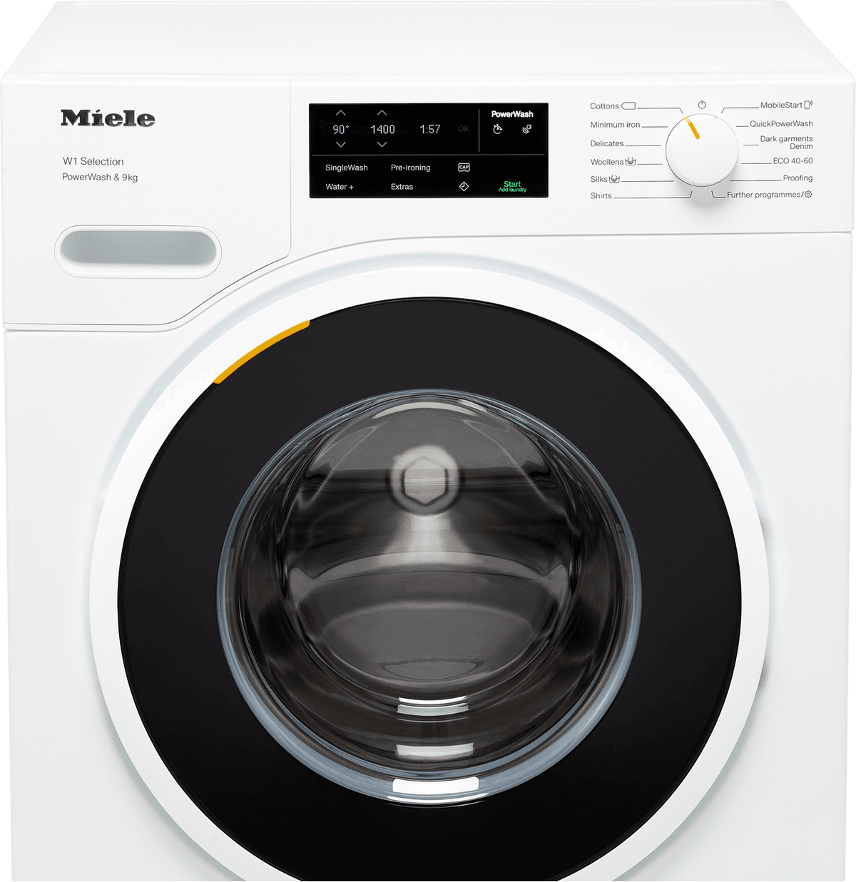 Miele W1 WSG363 9kg Washing Machine with 1400 rpm - White - A Rated