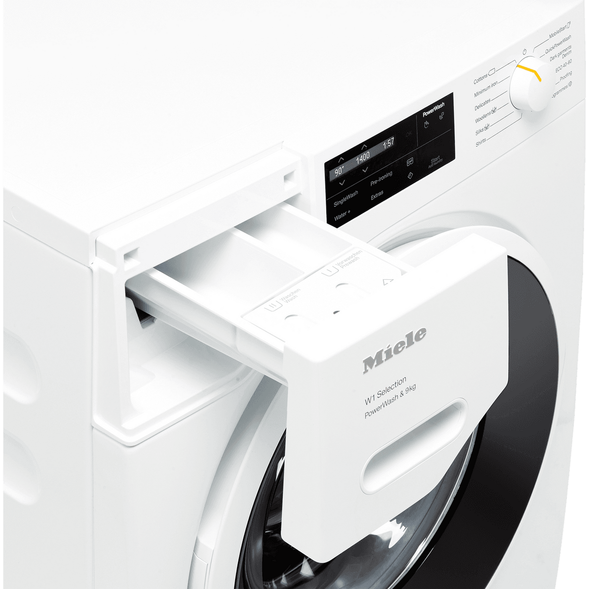 Miele W1 WSG363 9kg Washing Machine with 1400 rpm - White - A Rated