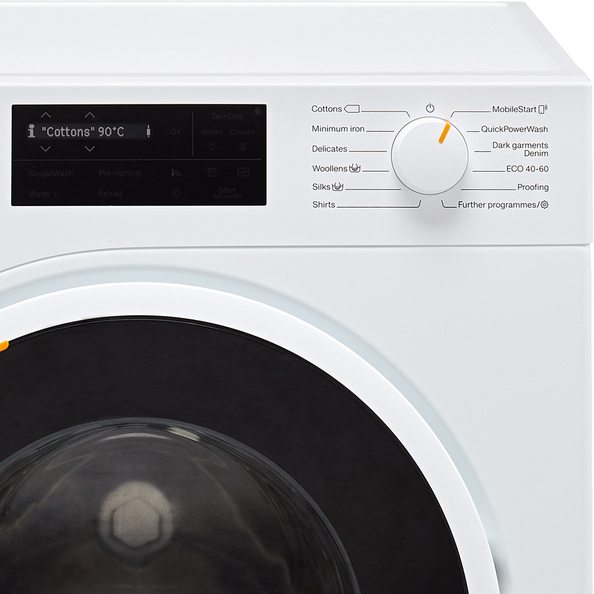 Miele W1 WSI863 9kg Washing Machine with 1600 rpm - White - A Rated