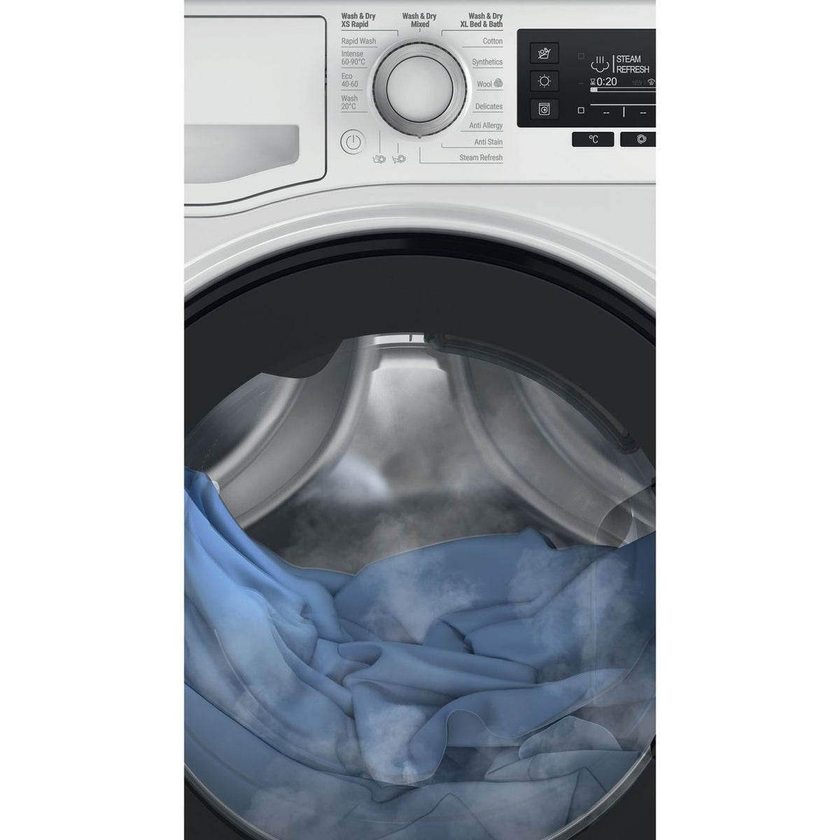 Hotpoint NDD9725DAUK 9Kg - 7Kg Washer Dryer with 1600 rpm - White - E Rated