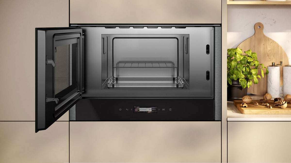 NEFF N70 NL4GR31G1B Built In Microwave With Grill - Graphite Grey