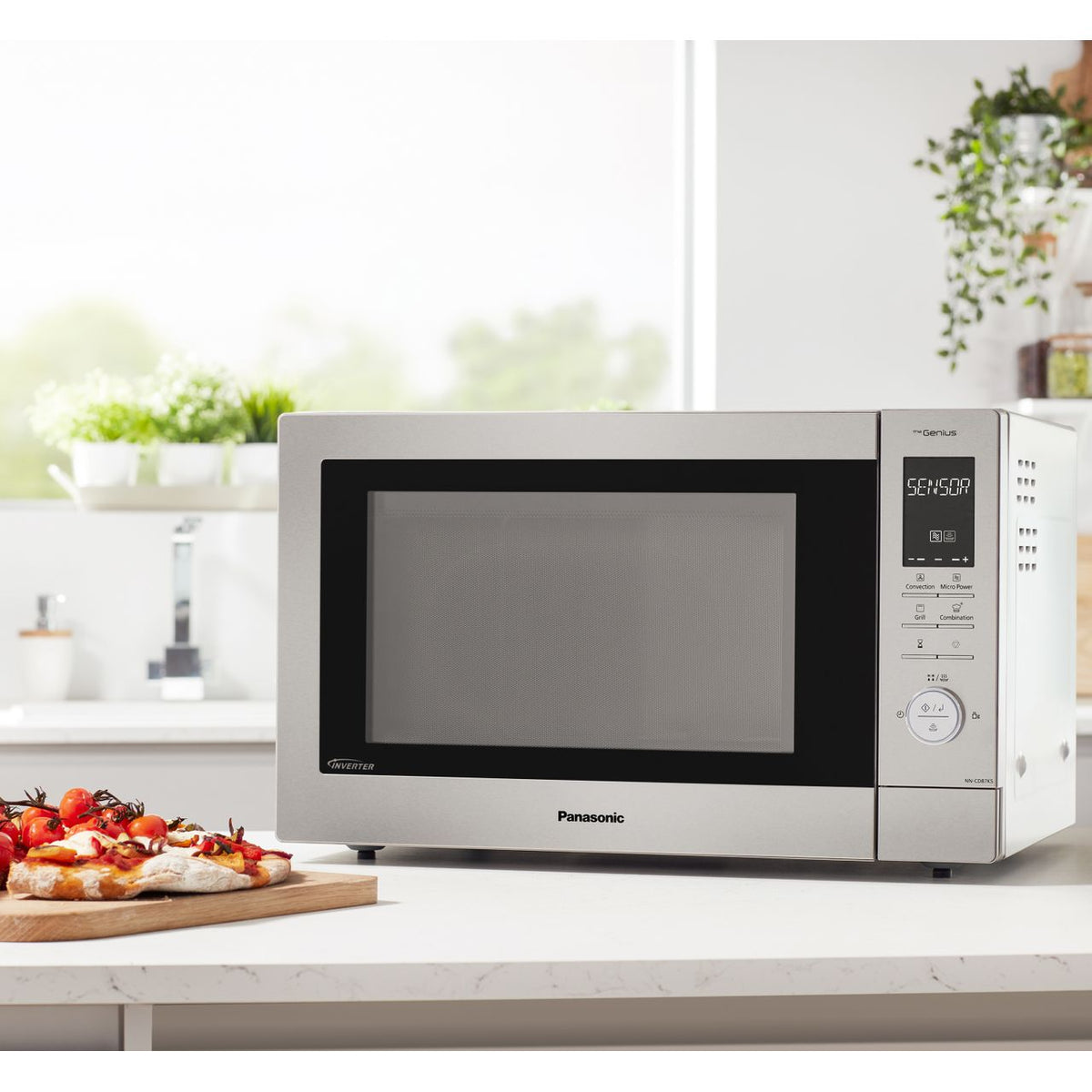 Panasonic NN-CD87KSBPQ Combination Microwave Oven with Genius Sensor, Grill and One-Push Reheating