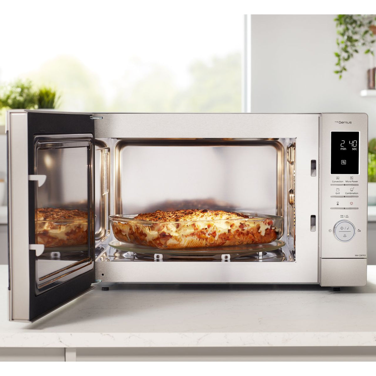 Panasonic NN-CD87KSBPQ Combination Microwave Oven with Genius Sensor, Grill and One-Push Reheating