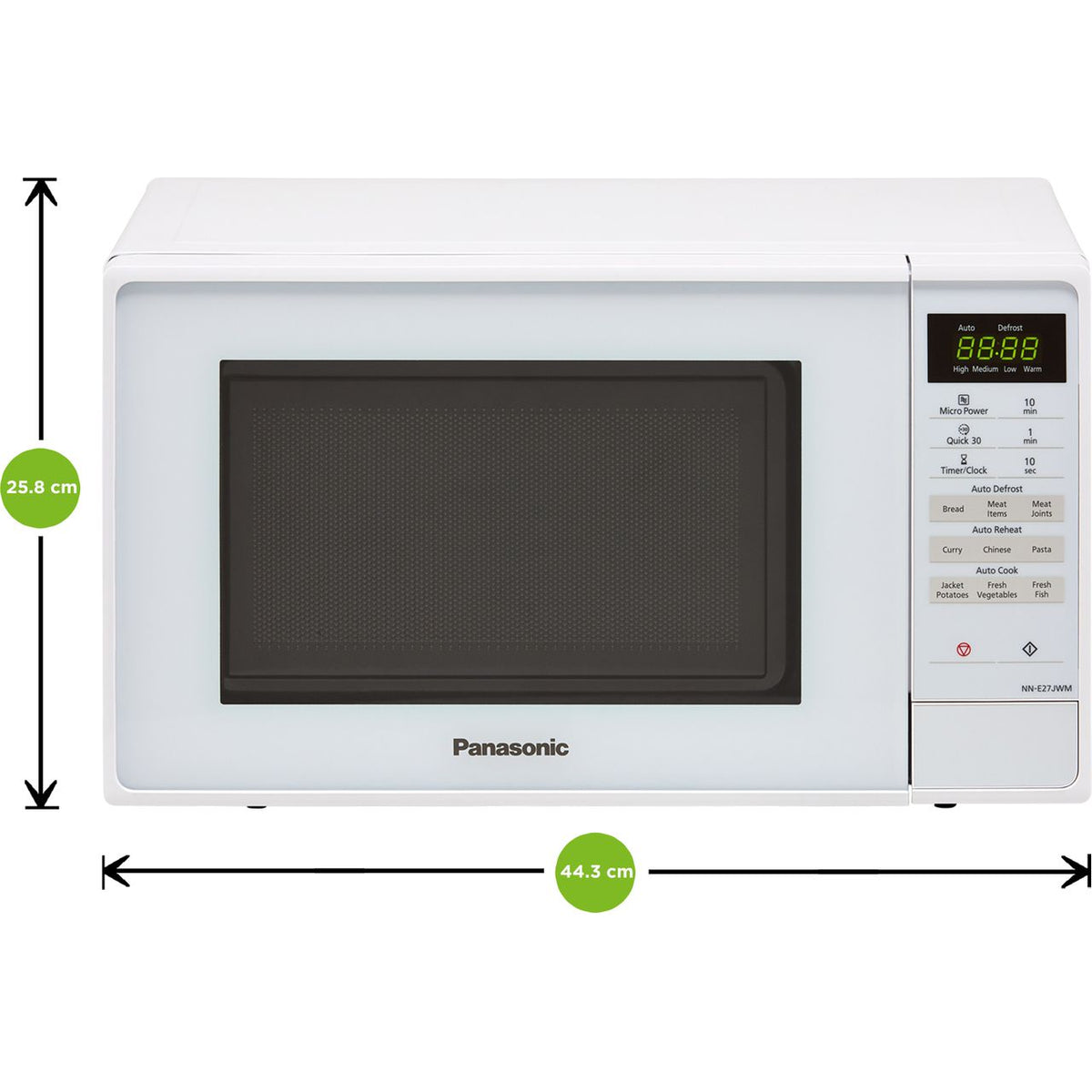 Panasonic NN-E27JWMBPQ 20 Litre Microwave - White