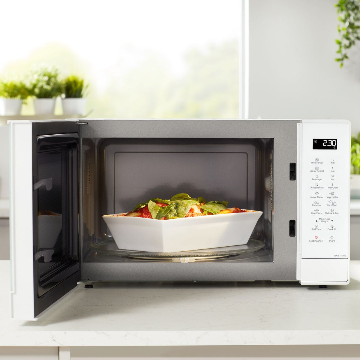 Panasonic NN-ST45KWBPQ 32 Litre Microwave - White