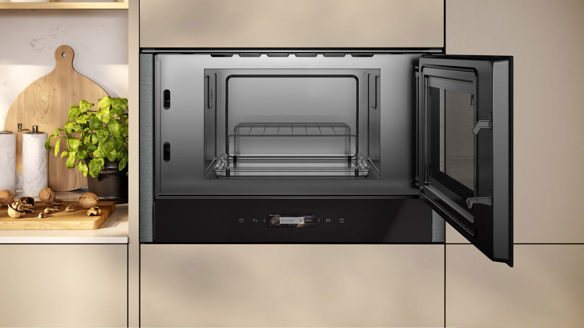 NEFF N70 NR4GR31G1B Built In Microwave With Grill - Graphite Grey