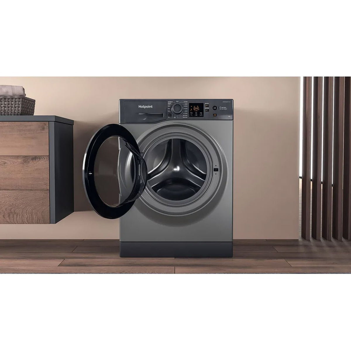 Hotpoint NSWM945CGGUKN 9kg Washing Machine with 1400 rpm - Graphite - B Rated