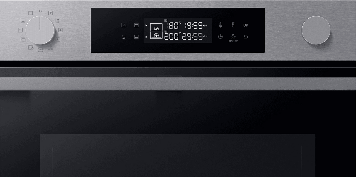 Samsung Series 4 Dual Cook Flex™ NV7B45205AS Wifi Connected Built In Electric Single Oven - Stainless Steel - A+ Rated