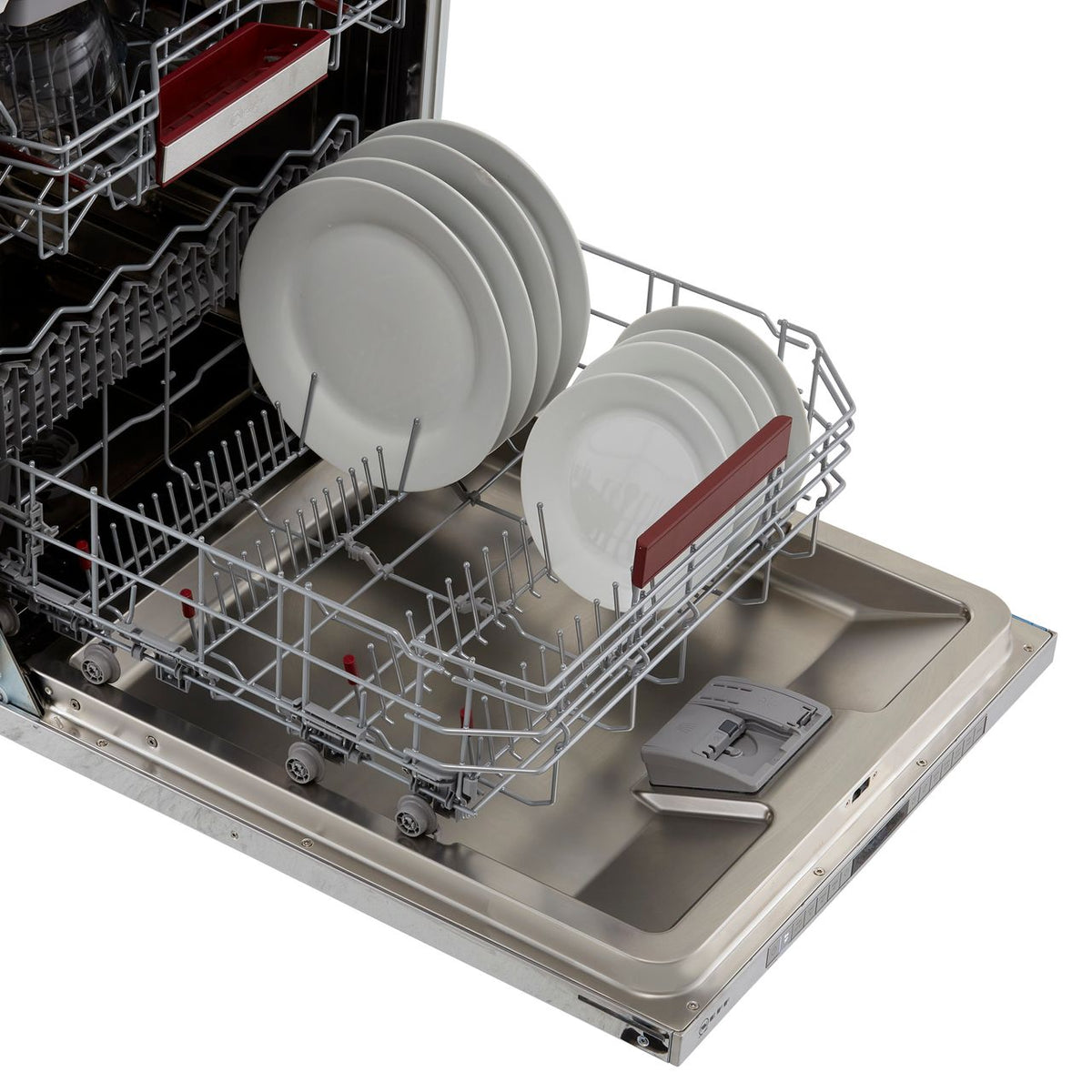 NEFF N50 S195HCX26G Wifi Connected Fully Integrated Standard Dishwasher - Stainless Steel Control Panel with Sliding Door Fixing Kit - D Rated