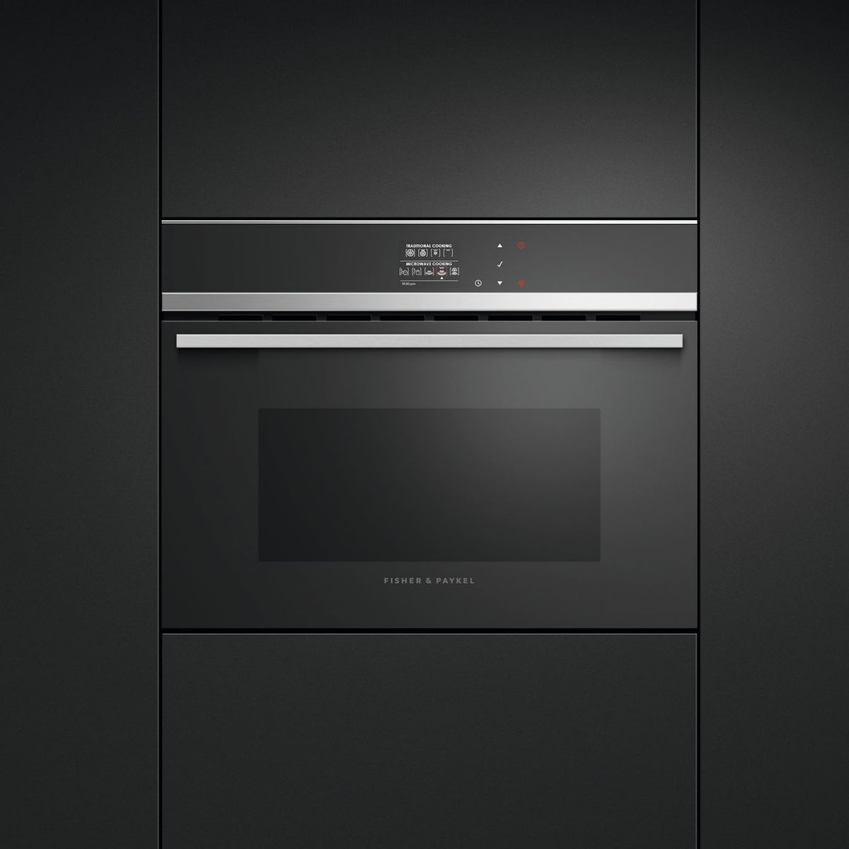 Fisher & Paykel Designer Companion OM60NDB1 Built In Combination Microwave Oven - Stainless Steel