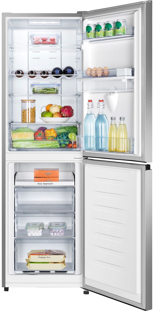 Hisense RB327N4WCE 50-50 Total No Frost Fridge Freezer - Stainless Steel - E Rated