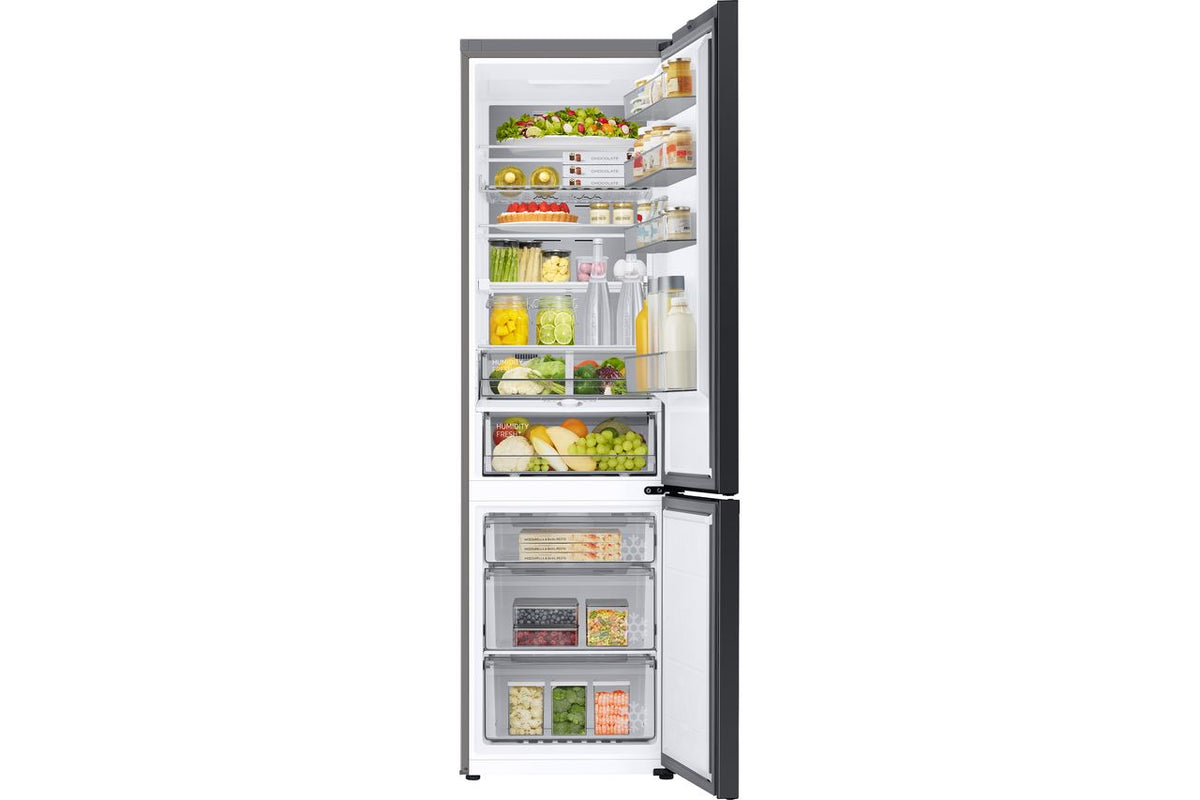 Samsung Bespoke RB38A7CGTS9 70-30 Frost Free Fridge Freezer - Silver - A Rated