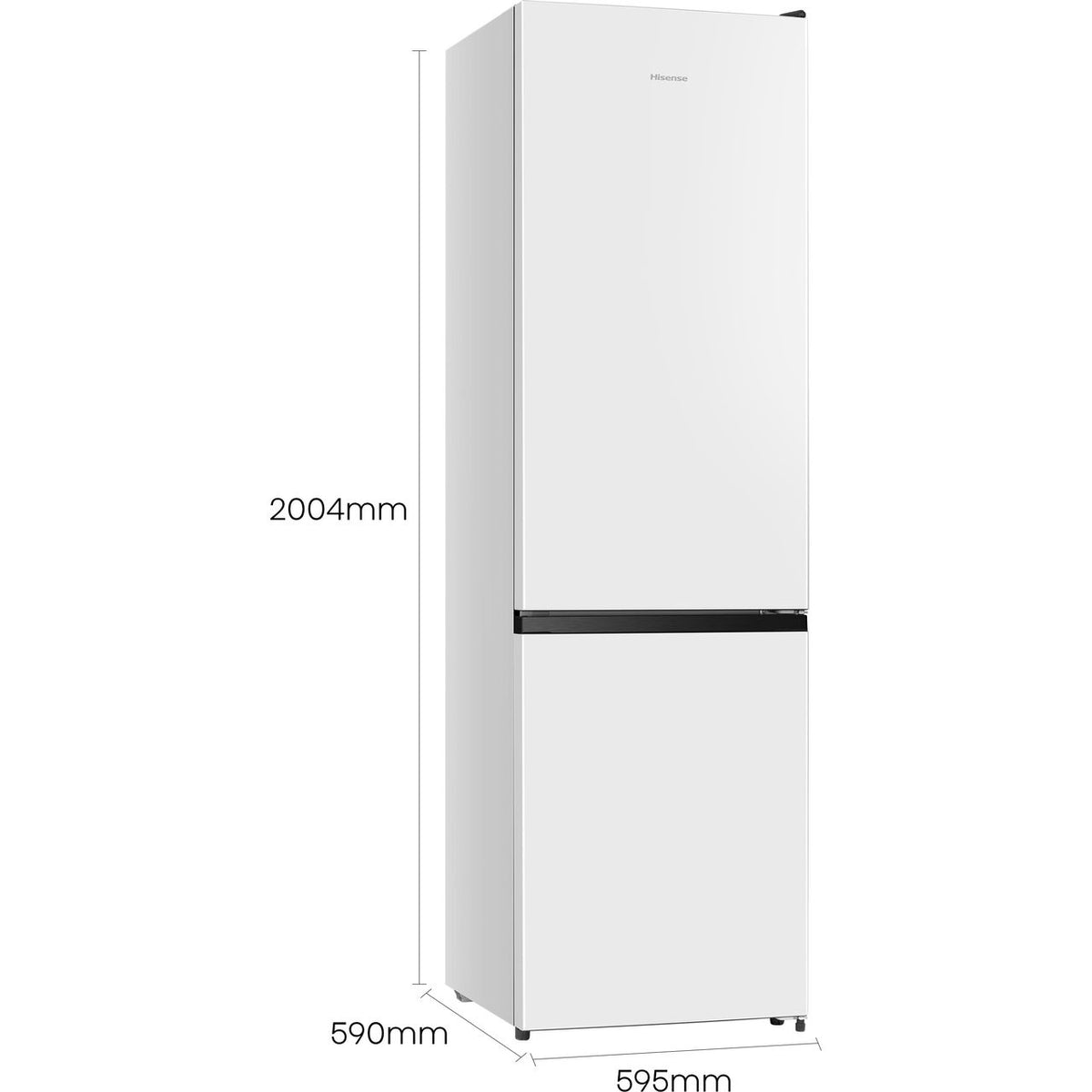 Hisense RB435N4BWE 70-30 Frost Free Fridge Freezer - White - E Rated