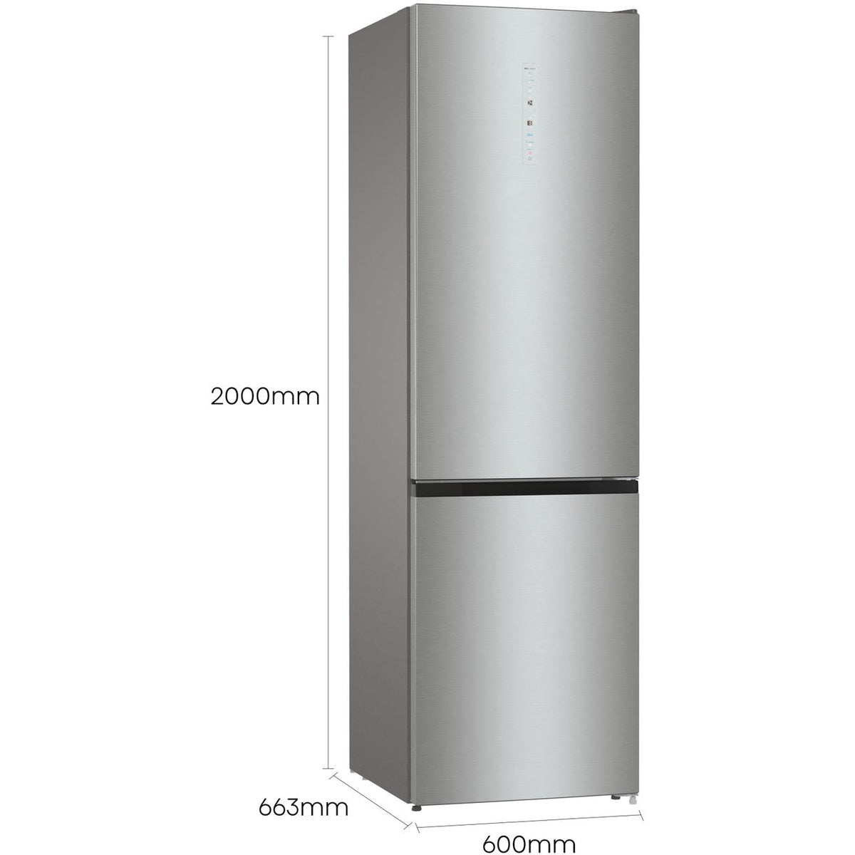 Hisense RB470N4SICUK Wifi Connected 60-40 Frost Free Fridge Freezer - Stainless Steel - C Rated