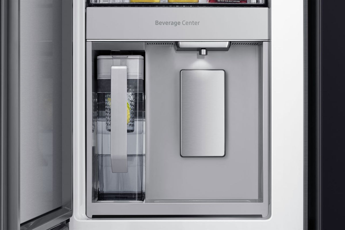 Samsung Bespoke RF65A967622 Wifi Connected Plumbed Total No Frost American Fridge Freezer - Clean Black - F Rated