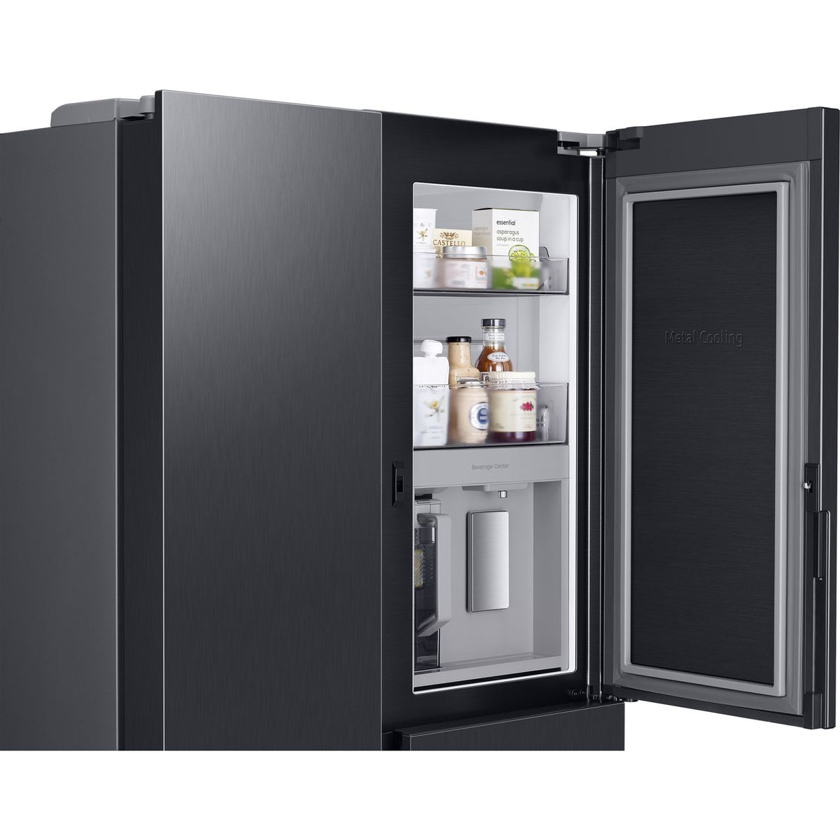 Samsung Series 9 RH69B8931B1 Plumbed Total No Frost American Fridge Freezer - Black - Stainless Steel - E Rated