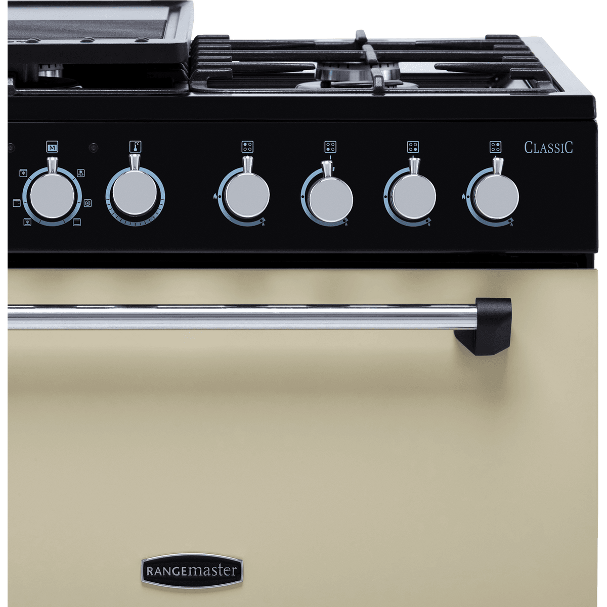 Rangemaster Classic 60 CLA60DFFCR-C Dual Fuel Cooker - Cream - Chrome - A-A Rated