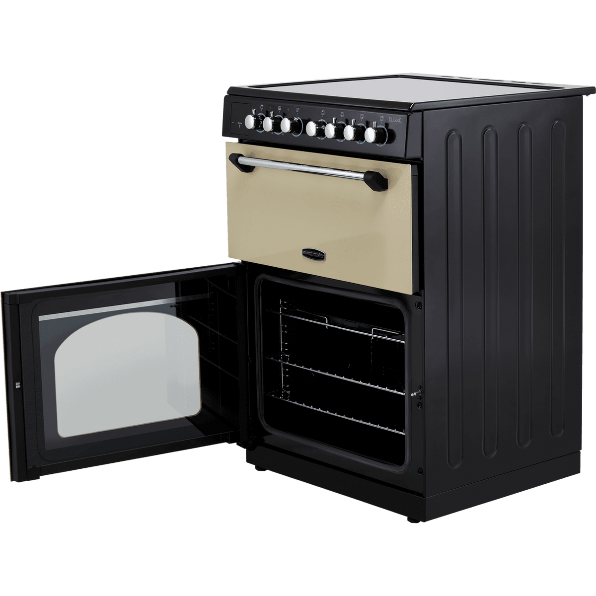 Rangemaster Classic 60 CLA60EICR-C Electric Cooker with Induction Hob - Cream - Chrome - A-A Rated